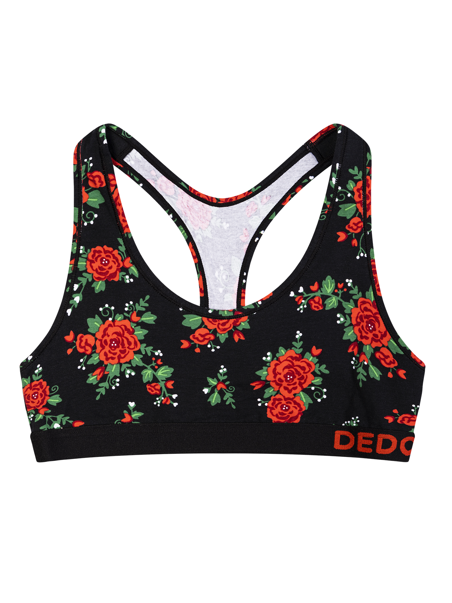 Bralette alegre para mujer Rosas