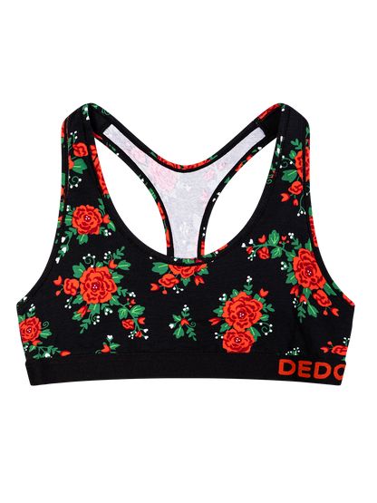 Bralette alegre para mujer Rosas