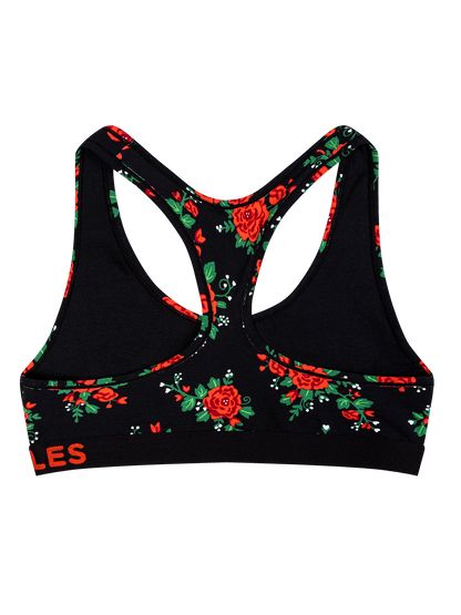 Bralette alegre para mujer Rosas