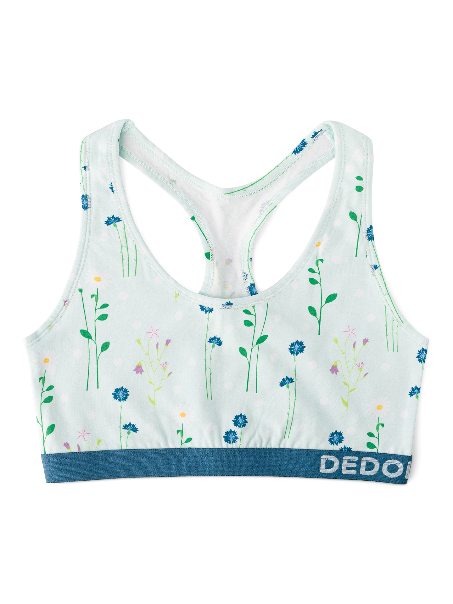 Bralette alegre para mujer Flores del prado