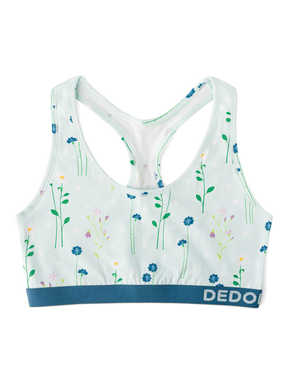 Bralette alegre para mujer Flores del prado