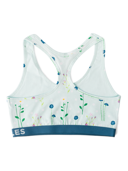 Bralette alegre para mujer Flores del prado