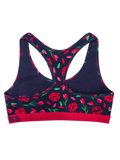 Bralette alegre para mujer Labios de tulipán