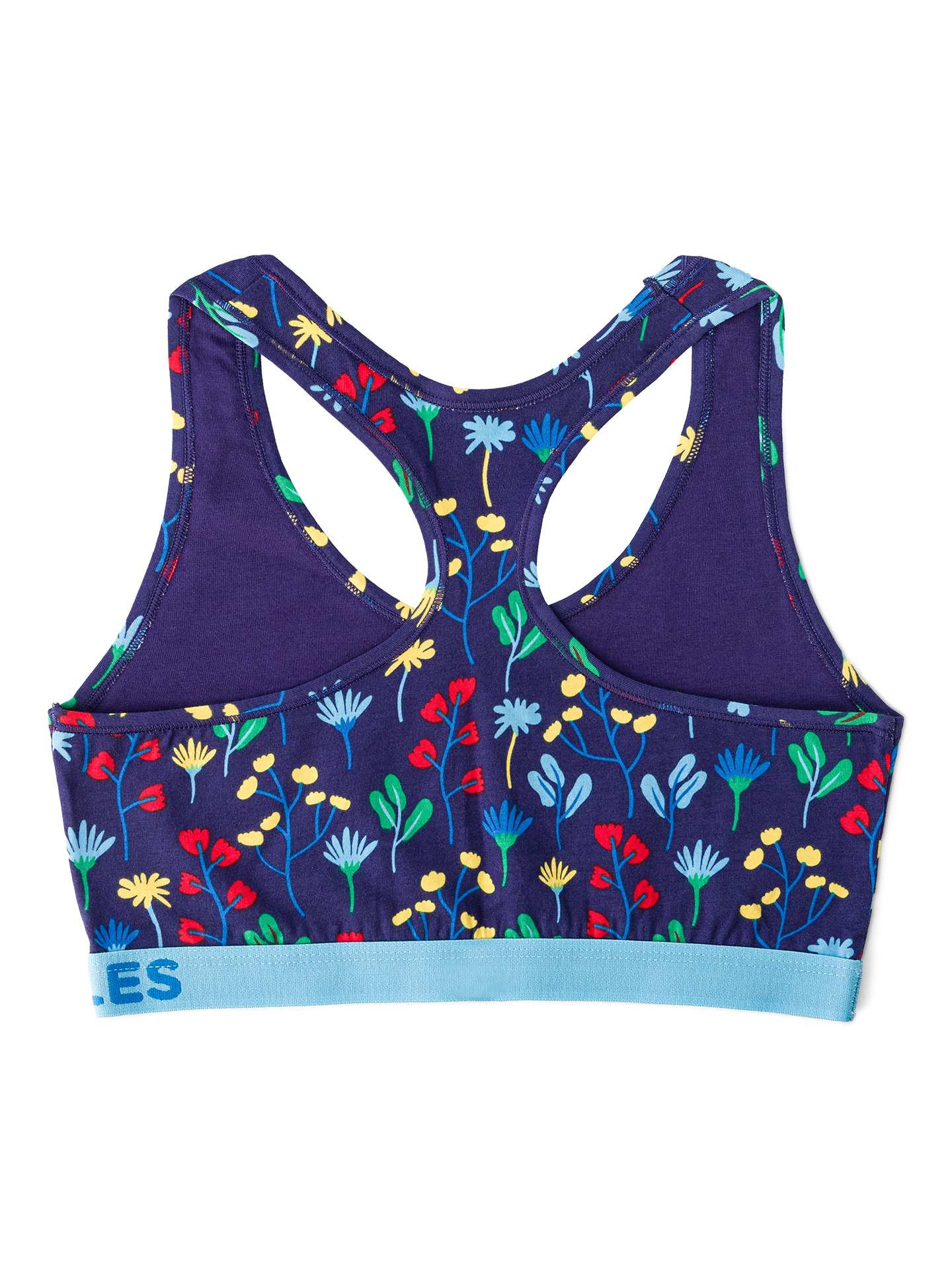 Bralette alegre para mujer Flores en acuarela