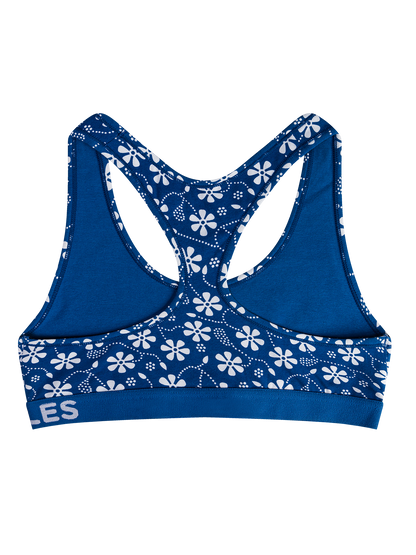 Bralette alegre para mujer Estampado azul