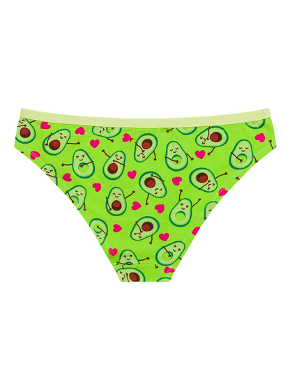 Bragas alegres para mujer Amor por los aguacates