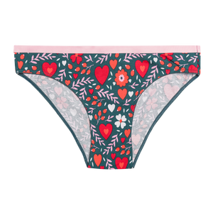 Bragas alegres para mujer Amor floral