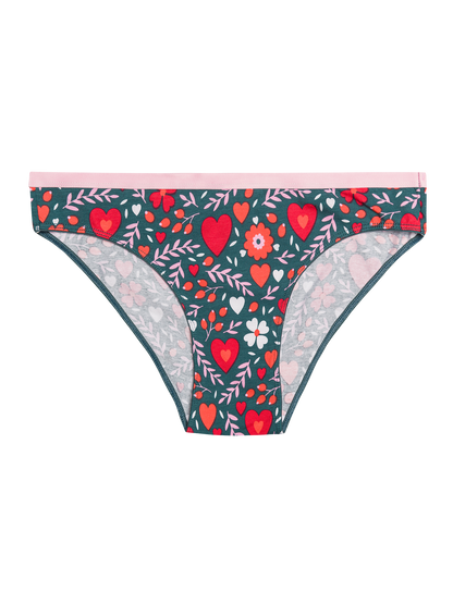 Bragas alegres para mujer Amor floral