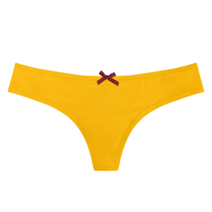 Bragas brasileñas para mujer amarillo mostaza