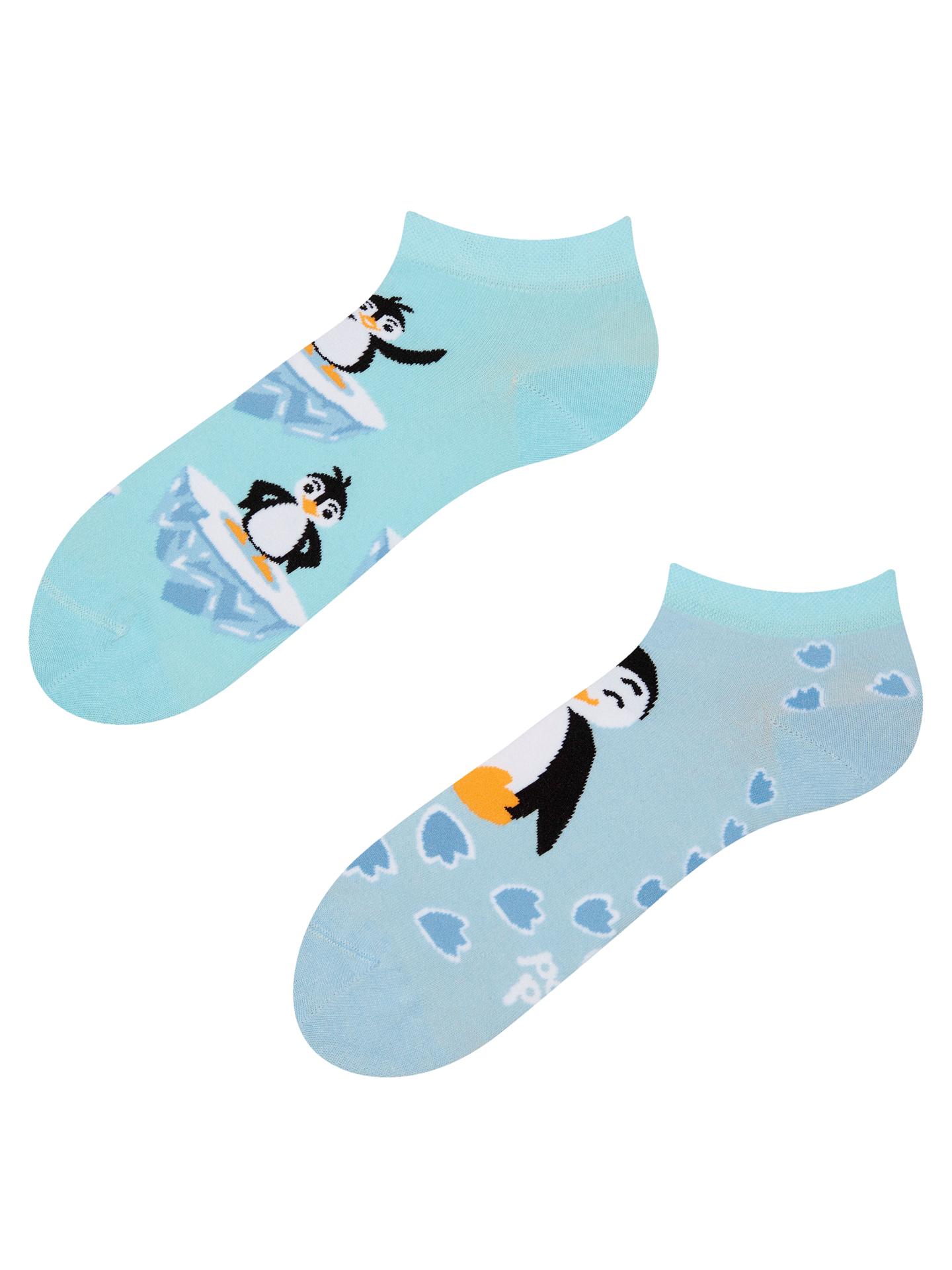 Calcetines tobilleros alegres Pingüino feliz