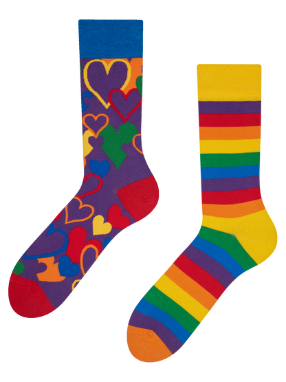 Calcetines alegres Amor multicolor