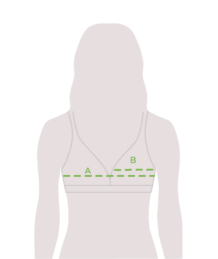 Bralette triangular sin dejar marcas
