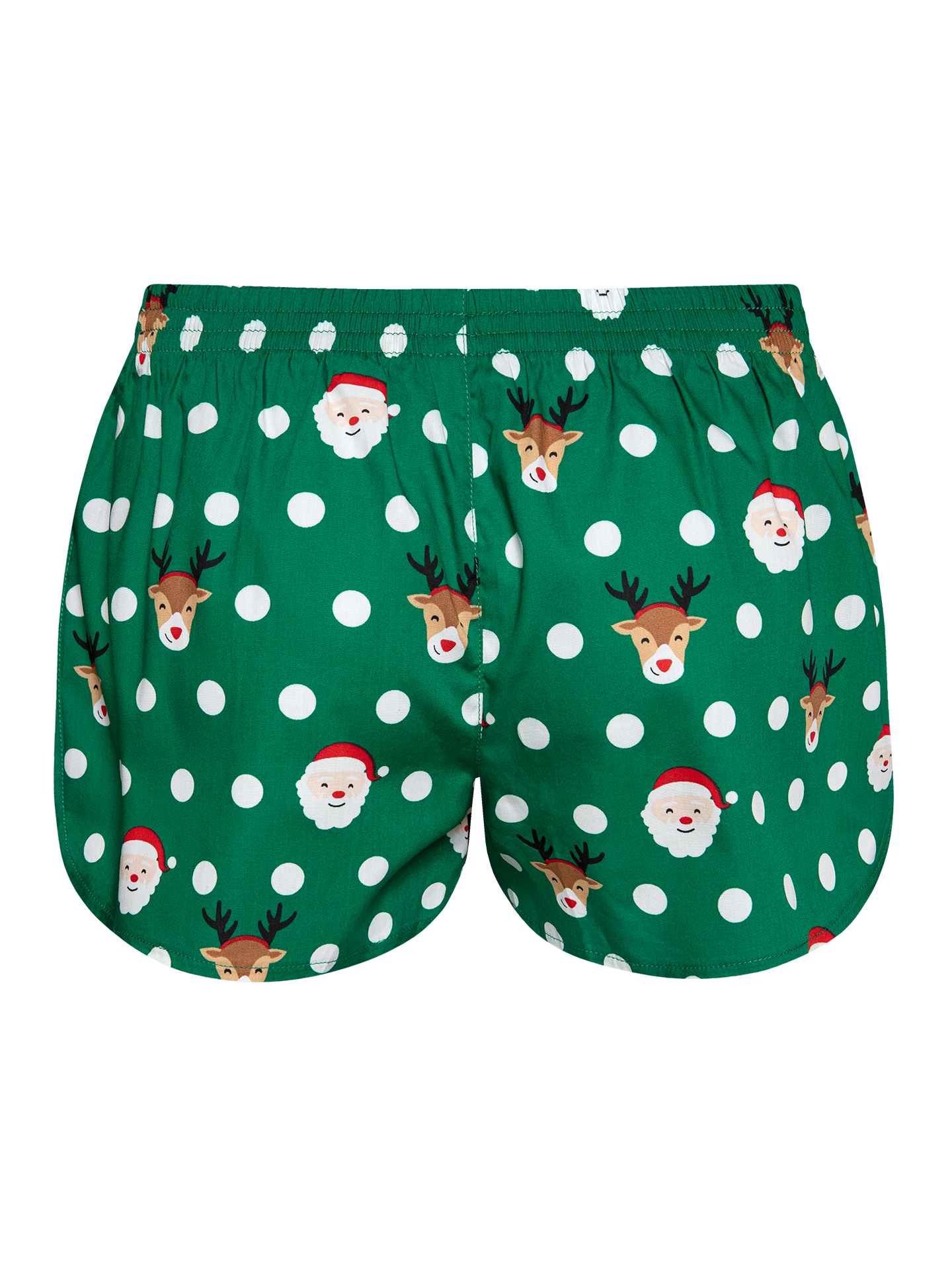 Calzoncillos alegres para mujer Santa y Rudolf