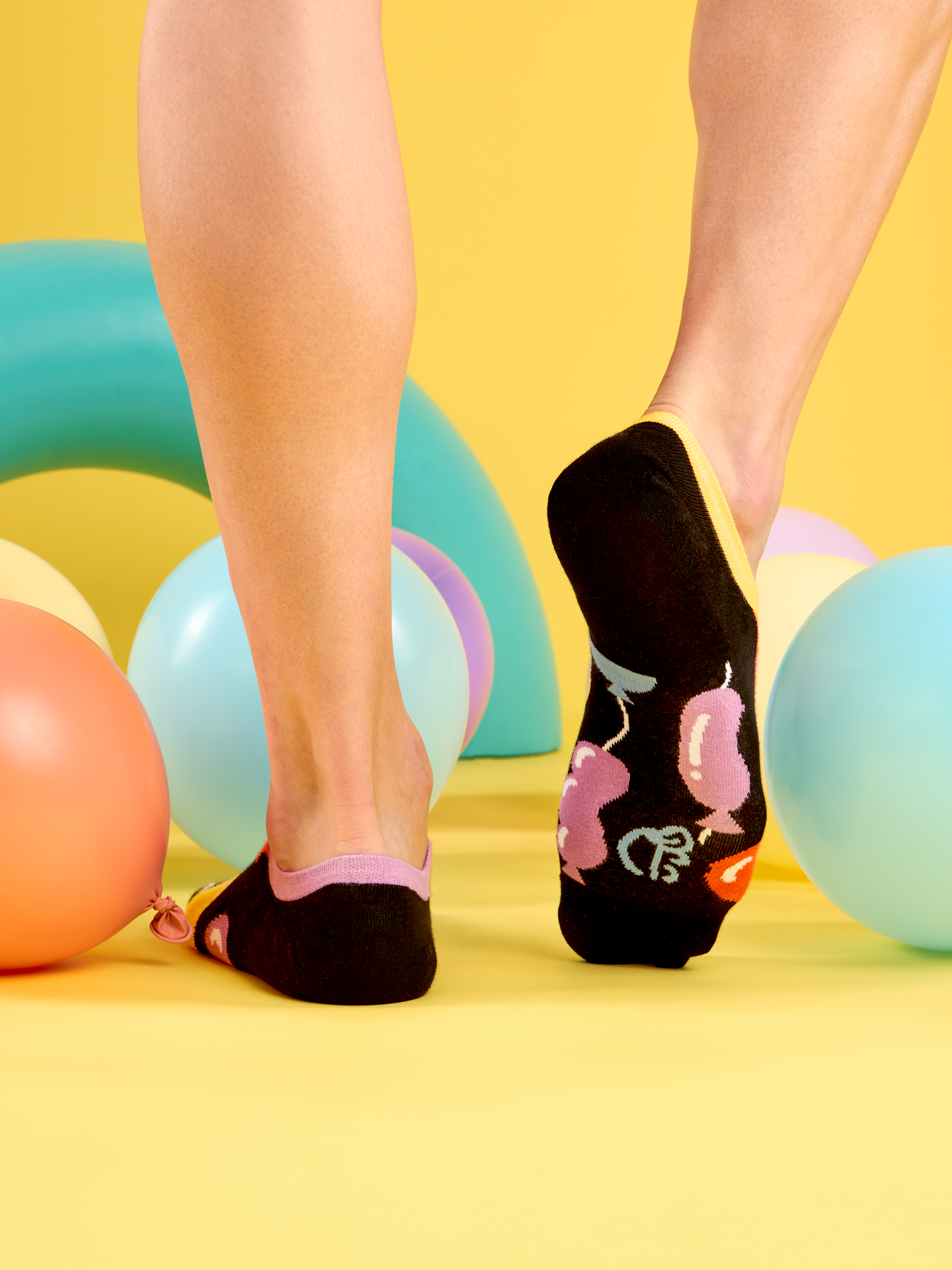 Calcetines sneakers alegres Globos