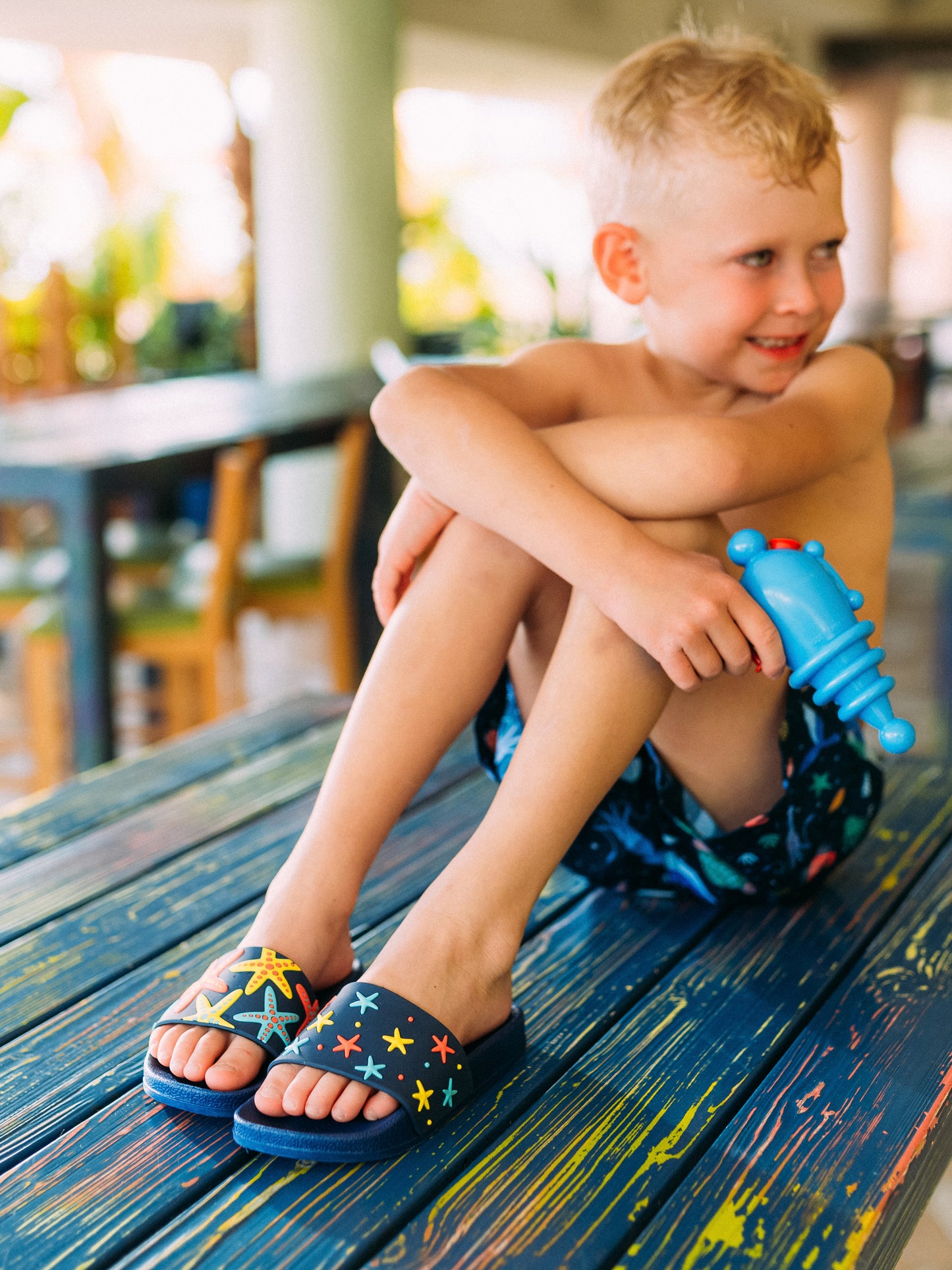 Chanclas infantiles alegres Estrella de mar