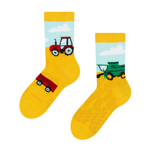 Calcetines infantiles alegres Tractor