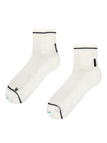Calcetines tobilleros de senderismo para hombre, blanco