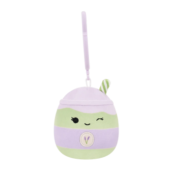 Llavero Squishmallows Latchmi el Latte de Matcha Lavanda, 9 cm