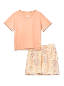 Conjunto de ropa de descanso para mujer Mandala beige