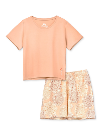 Conjunto de ropa de descanso para mujer Mandala beige