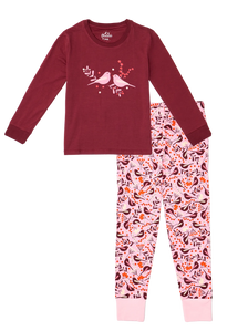 Pijama infantil alegre Pájaros y bayas