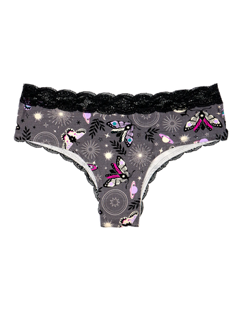 Bragas con encaje para mujer Mariposas nocturnas