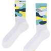 Calcetines funcionales alegres Camuflaje verde limón