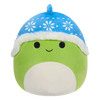 Squishmallows Danny el Dinosaurio Verde con Sombrero Azul, 20 cm