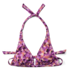 Top triangular alegre de bikini Rosa camuflaje