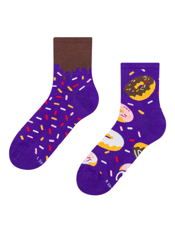 Calcetines de deporte alegres Donuts dulces