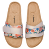 Sandalias con suela de corcho para mujer Jardín de amapolas