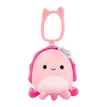 Squishmallows llavero Auggie, la sepia con lazo, 9 cm