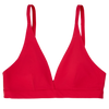 Bralette triangular sin costuras para mujer Rojo pasión