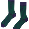 Calcetines estampados azul y verde