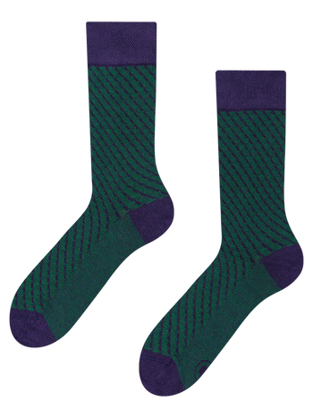 Calcetines estampados azul y verde