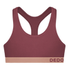 Bralette para mujer rojo tierra