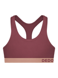 Bralette para mujer rojo tierra