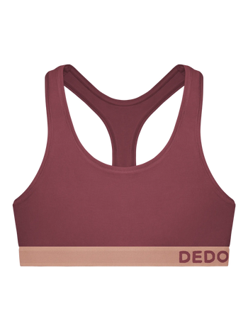 Bralette para mujer rojo tierra