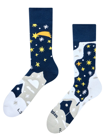 Calcetines de invierno Navidad estrellada