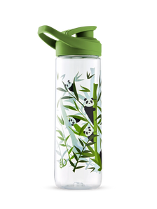 Botella de agua alegre Pandas y bambú 700 ml