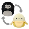 Squishmallows 2 en1 Junie, la Banana/Aron, el Gorila, 13 cm