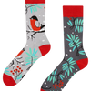 Calcetines de invierno alegres Pájaro rojo