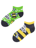Calcetines tobilleros alegres para niños Abeja feliz