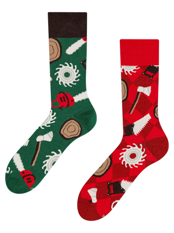 Calcetines alegres Leñador