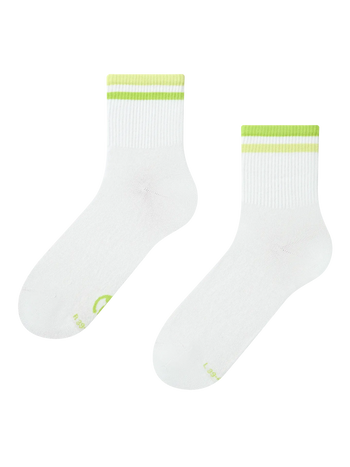Calcetines de deporte Rayas verde lima