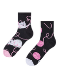 Calcetines de deporte alegres Gato y pelota