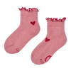 Calcetines Cutecore para niña Corazones rojos