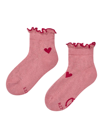 Calcetines Cutecore para niña Corazones rojos