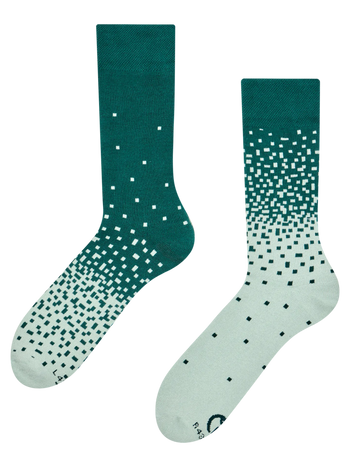 Calcetines de invierno Verde claro y oscuro