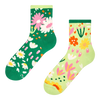 Calcetines de deporte alegres Jardín de flores